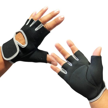 Gant De Musculation et cyclisme souple soft – Gris